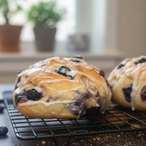 Sourdough Blueberry Lemon Cream Cheese Bread