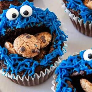 Cookie Monster Cupcakes